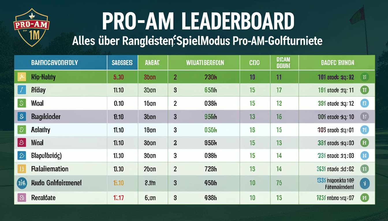pro am leaderboard